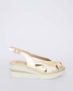 10362 WEDGE SLINGBACK SANDALS ORO