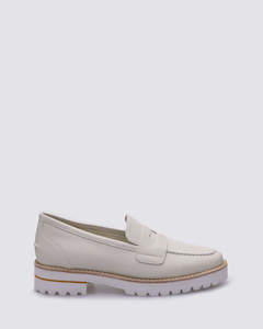 Loafers: KINDA LOAFERS DOVE LEATHER
