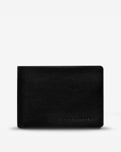 Mens All Accessories: JONAH WALLET BLACK LEATHER
