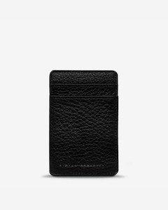 FLIP WALLET BLACK LEATHER