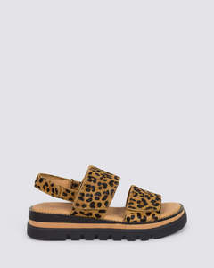 SONER SANDALS TAN LEOPARD