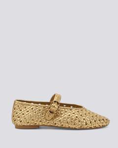Nude Footwear: DREAMER BALLET FLATS GOLD