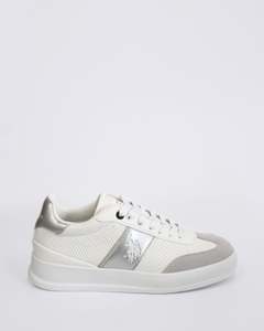 CAMPY WOMENS SNEAKERS WHITE/SILVER