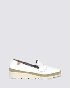 THALIA WEDGE LOAFERS WHITE