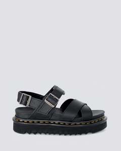VOSS II CROSS STRAP SANDAL BLACK