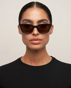 Accessories Sunglasses: NIA SUNGLASSES DARK CHOCOLATE