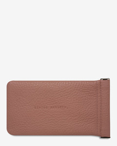 Accessories: KEEPSAKE SUNGLASSES CASE DUSTY ROSE