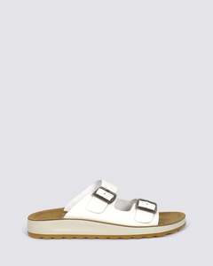 Womens Slides: 77G64 WOMENS SANDALS BIANCO