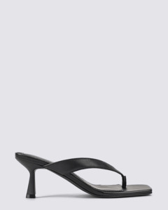 SARDINIA THONG HEELS BLACK