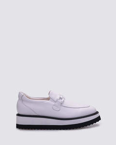 Sale All: KIMBER PLATFORM LOAFERS WHITE
