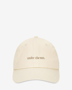 UNDER THE SUN LOGO CAP CREAM