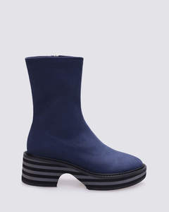 Andrea Biani: LOVEY BOOTS NAVY MICROFIBRE