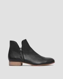 Django And Juliette: FAYE ANKLE BOOTS BLACK/NATURAL
