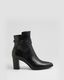 Adaire Heeled Ankle Boots Black/black