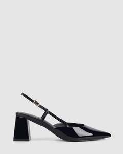 Siren Shoes: YASMINE BLACK PATENT