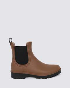 Womens Boots: LAURINA2 GUMBOOTS CHOCOLATE/BLACK
