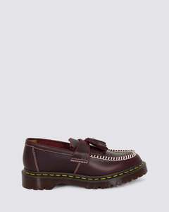 Loafers: ADRIAN BEN TASSEL LOAFER CHERRY RED ORLEANS