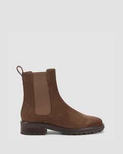 CASSIE ANKLE BOOTS TOFFEE BROWN SUEDE