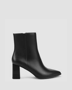 Siren Shoes: HOLLY ANKLE BOOTS BLACK