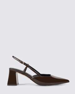 Siren Shoes: YASMINE CHOCOLATE BROWN PATENT
