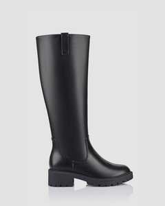 JAILYN CHUNKY KNEE HIGH BOOTS BLACK