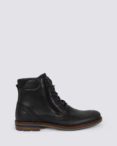 Wild Rhino: WOODLAND MENS BOOTS BLACK