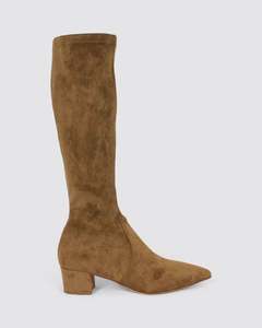ALIA KNEE HIGH LIGHT CHOCOLATE STRETCH