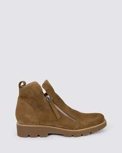Womens Boots: DOTTIZ ANKLE BOOTS LIGHT CHOCOLATE SUEDE