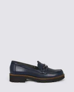Womens Flats: 10775 LOAFERS MARINO