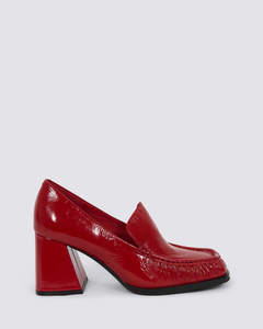 BOONE HEELS RED PATENT
