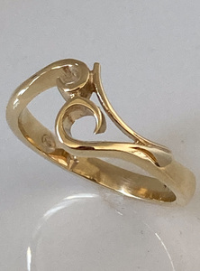 Gold Koru Ring - Andrea Spicer