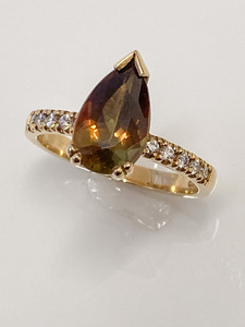 Andalusite & Diamond Ring - Andrea Spicer