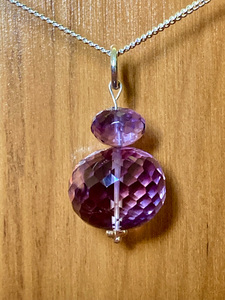 Silver Pendants: Amethyst Bead Pendant - Andrea Spicer