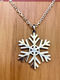 Large Silver Snowflake Pendant - Andrea Spicer