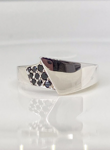 Black Diamond Wrap Ring - Andrea Spicer