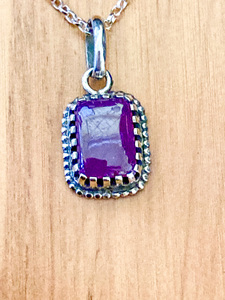 Silver Pendants: Ruby Pendant - Andrea Spicer