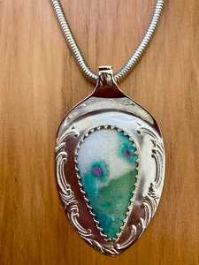 Ruby in Zoisite Pendant - Andrea Spicer