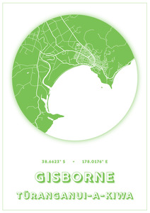 Products: Gisborne Map Dot