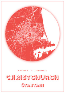 Christchurch Map Dot