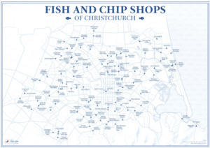 Fish and Chip Shops of Christchurch Poster