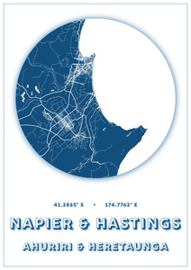Products: Napier & Hastings Map Dot
