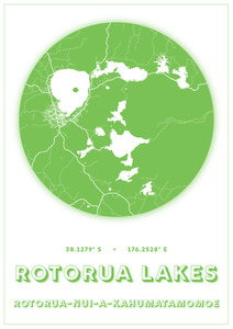 Rotorua Map Dot