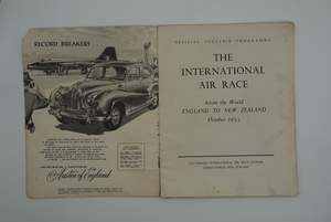 Collectibles: Rare aviation collectible - The International Air Race Across the World England to New Zealand October 1953