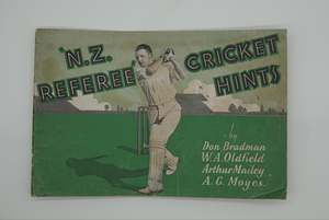 Collectibles: amazing cricket memorabilia.... NZ Referee Cricket Hints, 1936