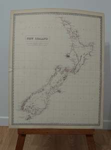 Maps Curiosities: New Zealand Map by A K Johnston, 1856