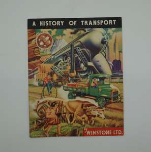 NZ Transport ephemera ... A History of Transport, by Winstone Ltd, 1954
