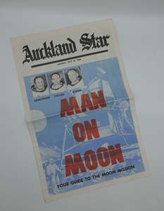 Maps Curiosities: Moon landing memorabilia! Original 1969 Auckland Star Supplement