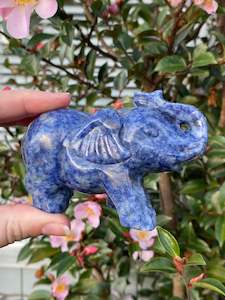 Blue Dot Jasper Elephant