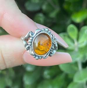 Products: Sterling Silver 925 Baltic Amber Ring