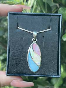 Products: Sterling Silver 925 Mother of Pearl Necklace